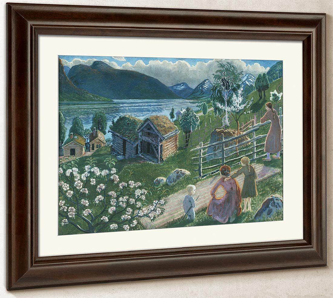Growing Weather In Sandalstrand By Nicolai Astrup Fine Art Print