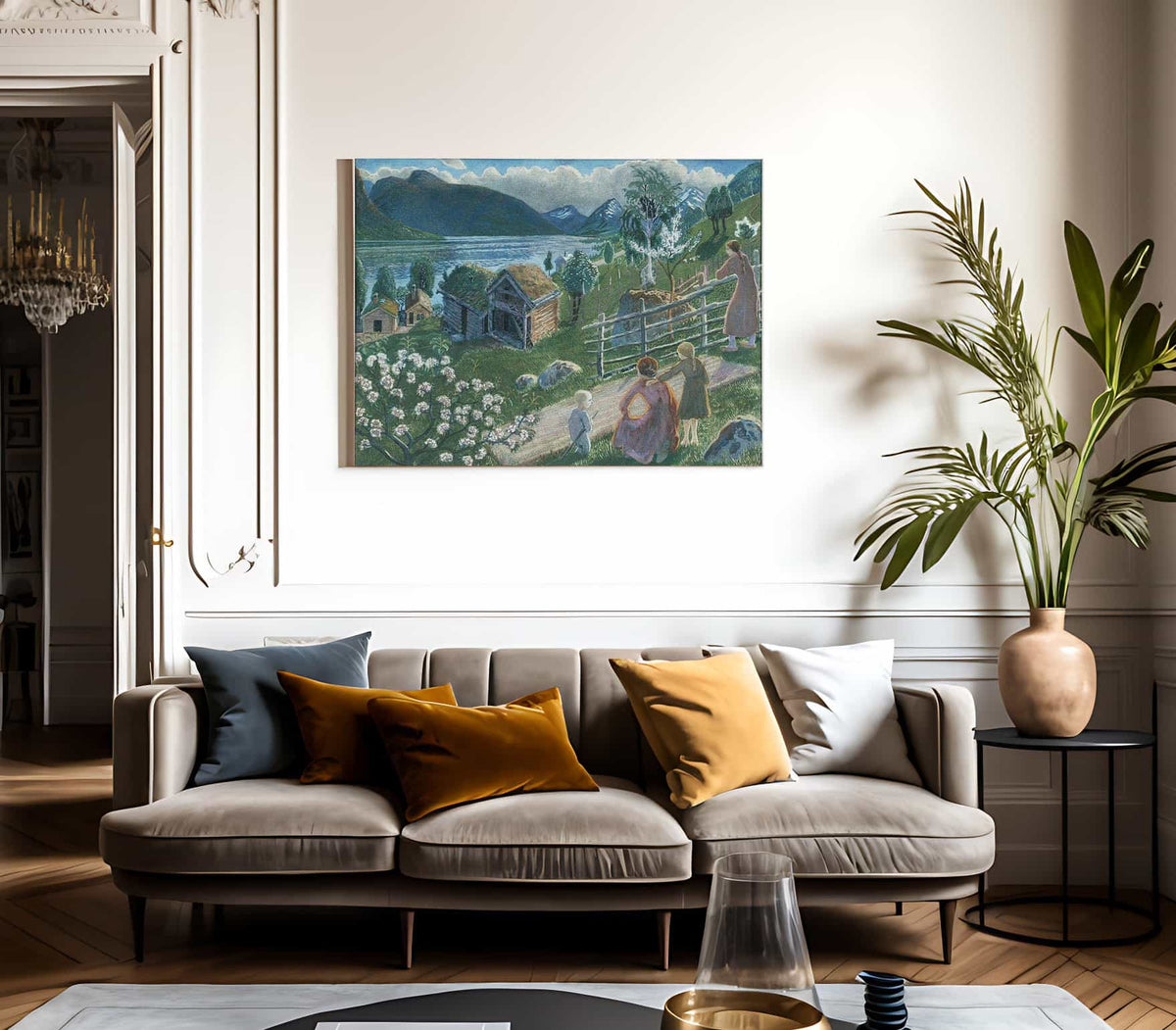 Growing Weather In Sandalstrand By Nicolai Astrup Fine Art Print