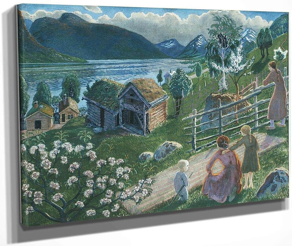 Growing Weather In Sandalstrand By Nicolai Astrup Fine Art Print