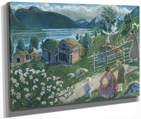 Growing Weather In Sandalstrand By Nicolai Astrup Fine Art Print