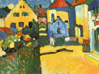 Grungasse In Murnau 1909 By Wassily Kandinsky Fine Art Print