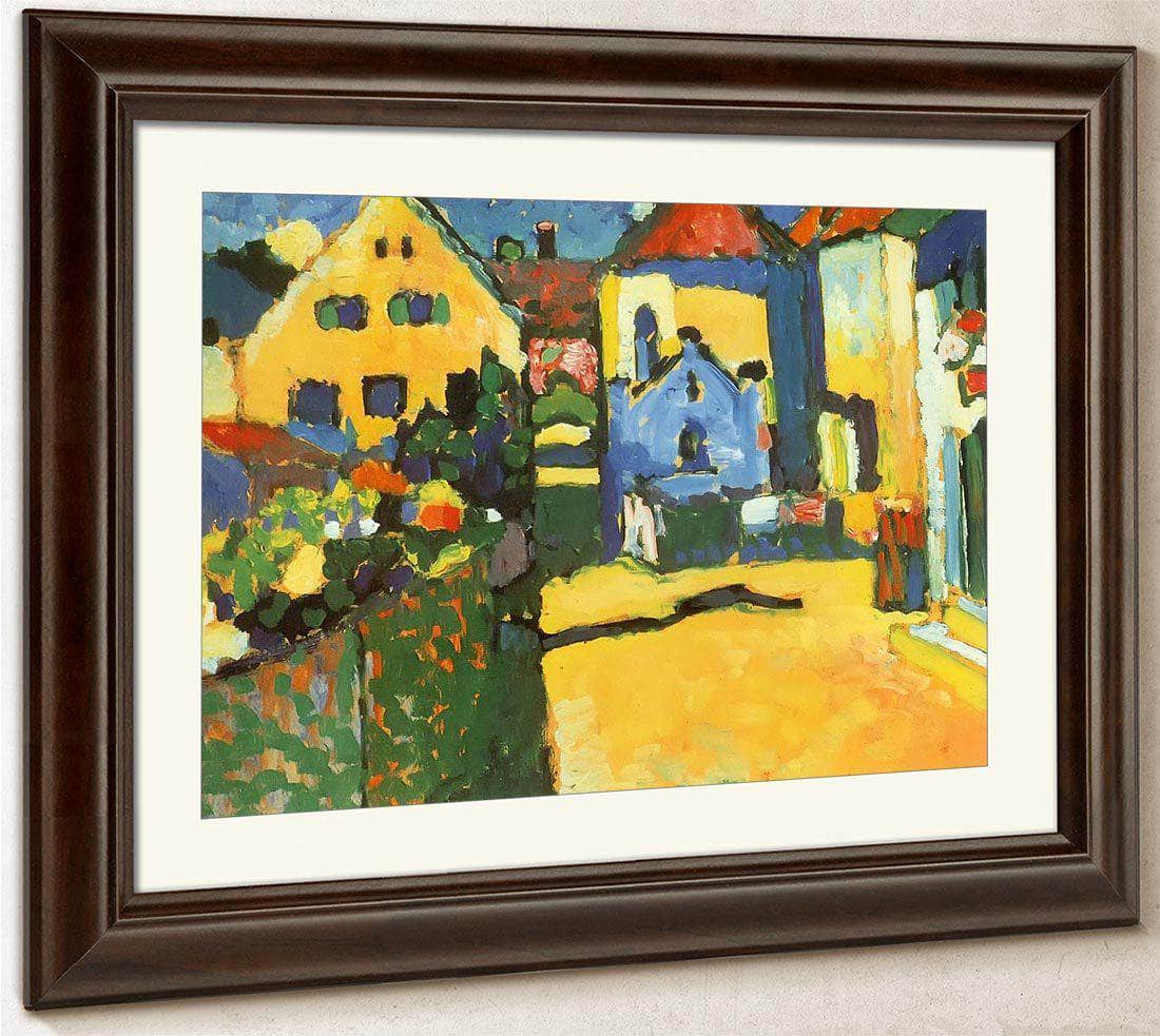 Grungasse In Murnau 1909 By Wassily Kandinsky Fine Art Print