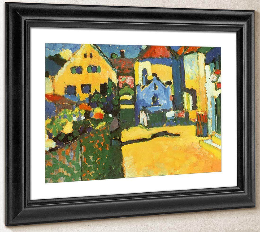 Grungasse In Murnau 1909 By Wassily Kandinsky Fine Art Print