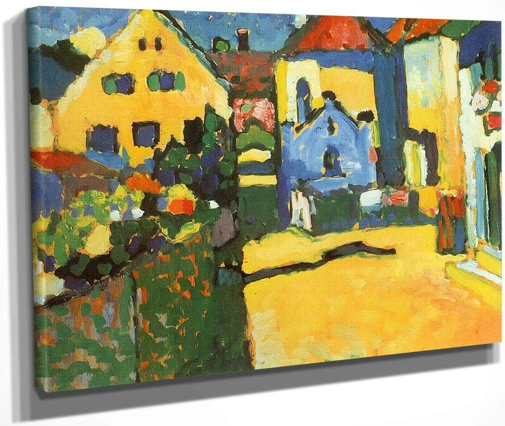 Grungasse In Murnau 1909 By Wassily Kandinsky Fine Art Print
