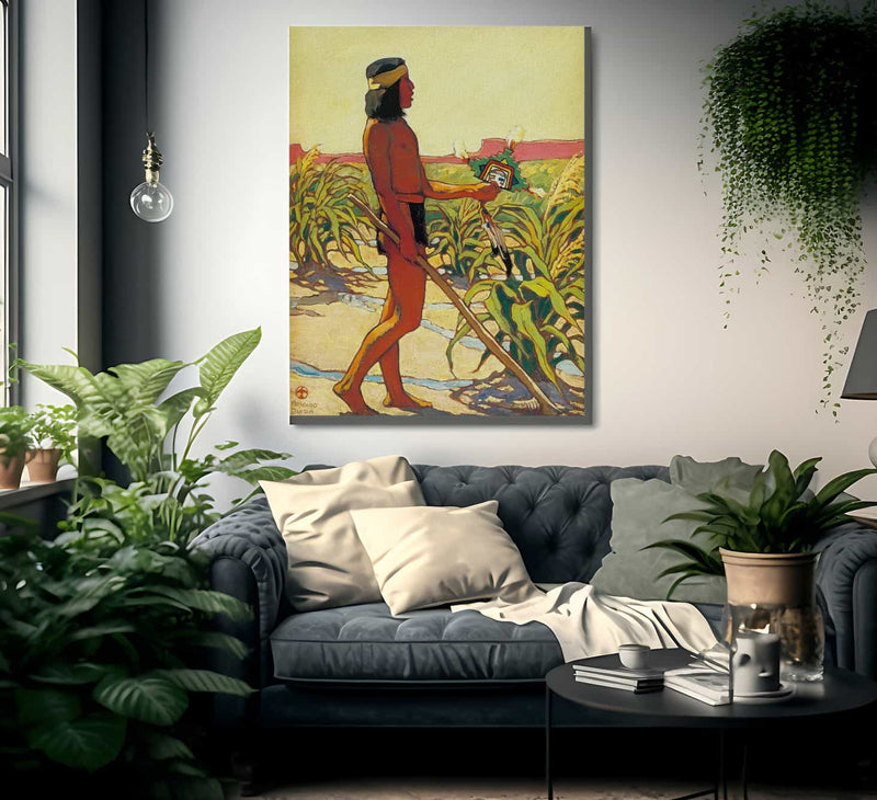 Guard Of The Cornfield By Maynard Dixon Fine Art Print