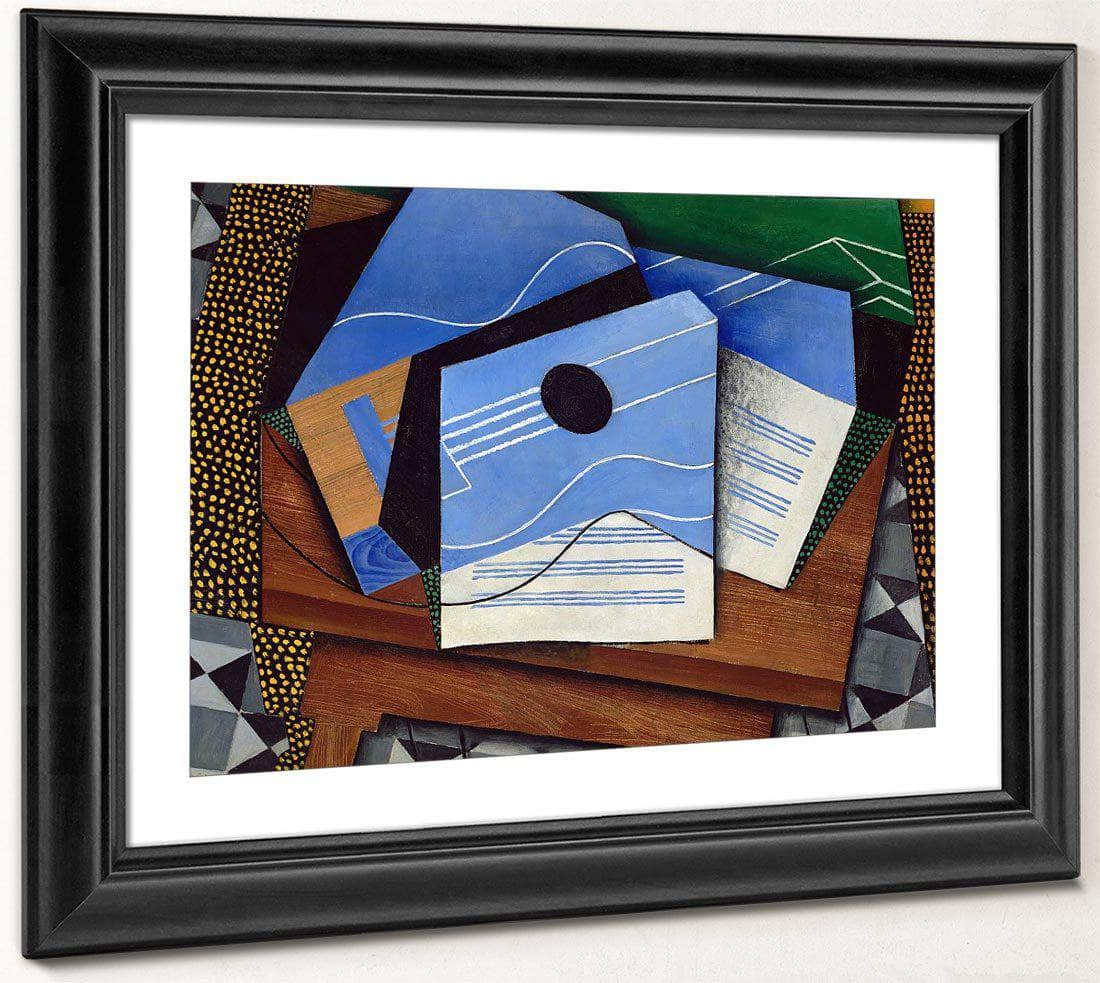 Guitar On A Table By Juan Gris Fine Art Print
