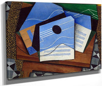 Guitar On A Table By Juan Gris Fine Art Print