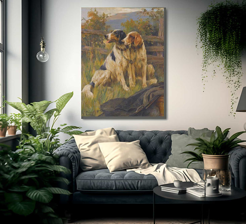 Gun Dogs By Arthur Wardle Fine Art Print
