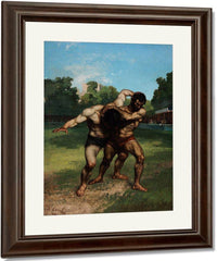 Gustave Courbet The Wrestlers 1853 By Gustave Courbet Fine Art Print