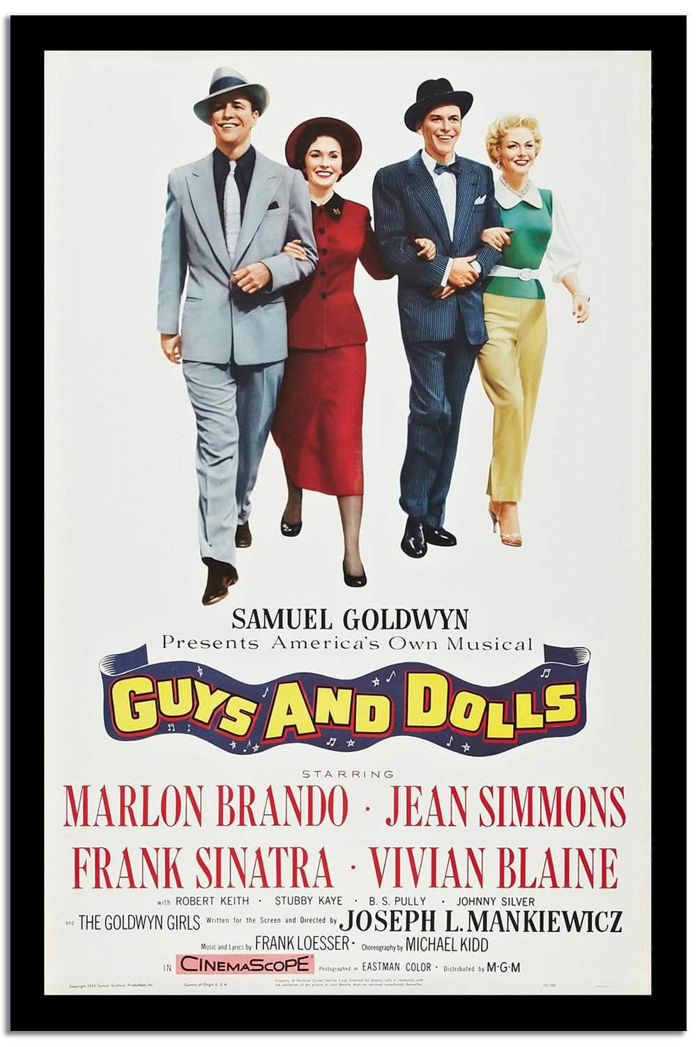 Guys And Dolls  Vintage Poster Fine Art Print