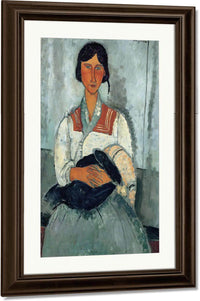 Gypsy Woman With Child 1919 By Amedeo Modigliani Fine Art Print
