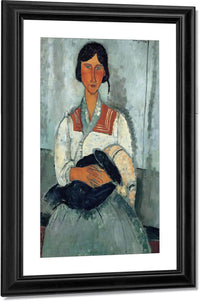 Gypsy Woman With Child 1919 By Amedeo Modigliani Fine Art Print