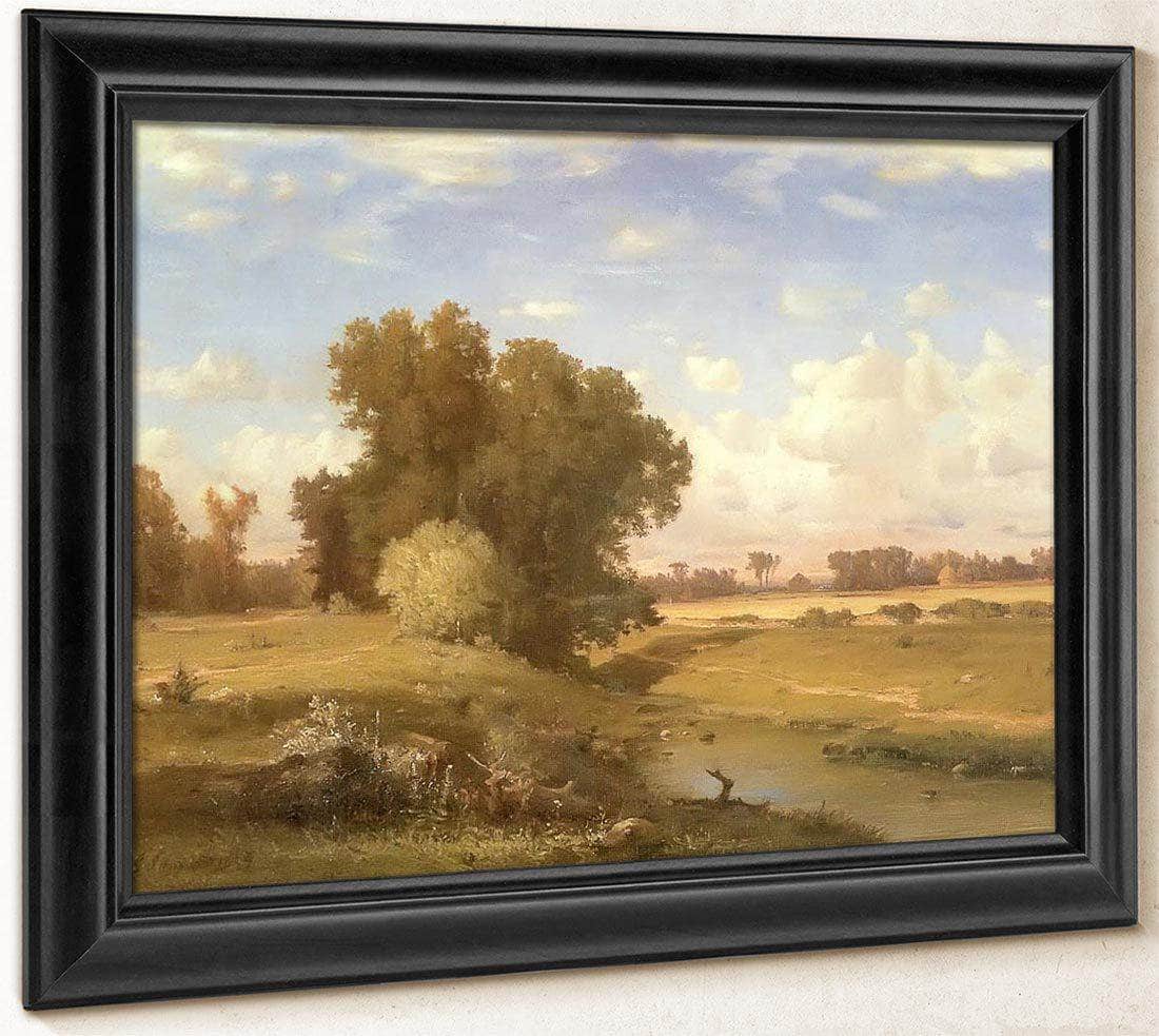 Hackensack Meadows Sunset By George Inness Fine Art Print