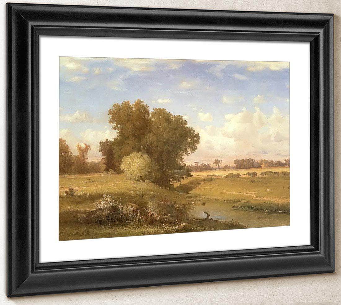 Hackensack Meadows Sunset By George Inness Fine Art Print