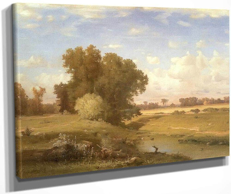 Hackensack Meadows Sunset By George Inness Fine Art Print
