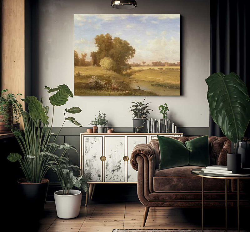 Hackensack Meadows Sunset By George Inness Fine Art Print