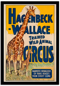 Hagenbeck Wallace Vintage Circus Poster Fine Art Print