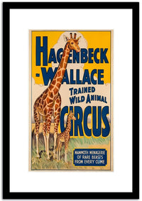 Hagenbeck Wallace Vintage Circus Poster Fine Art Print