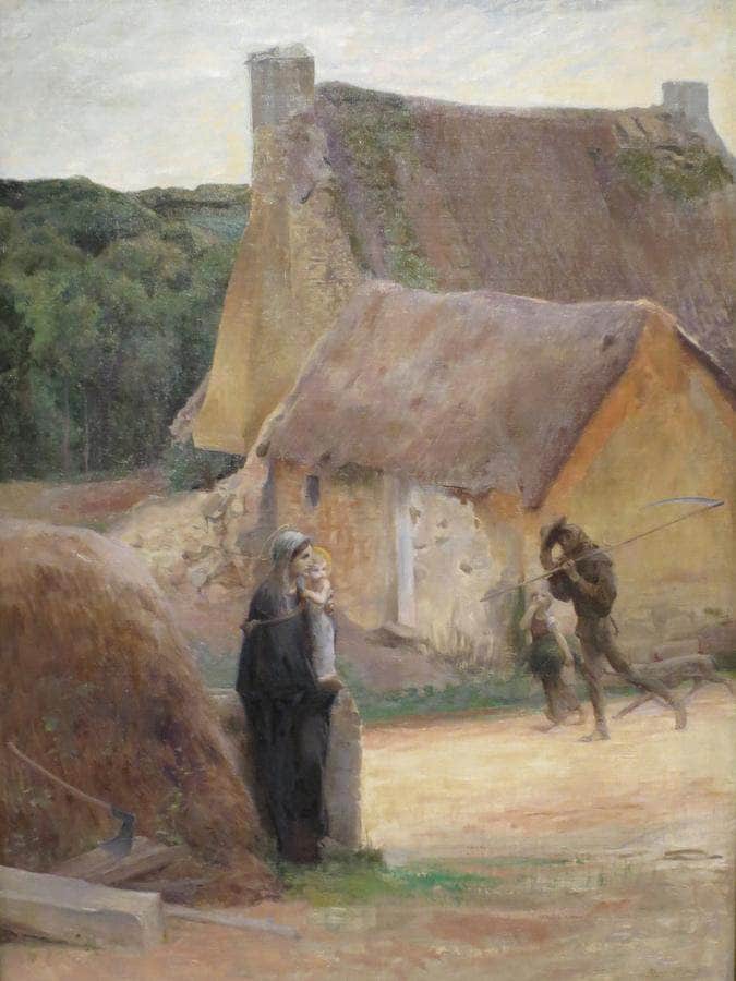 Hail Mary By Luc Olivier Merson Fine Art Print