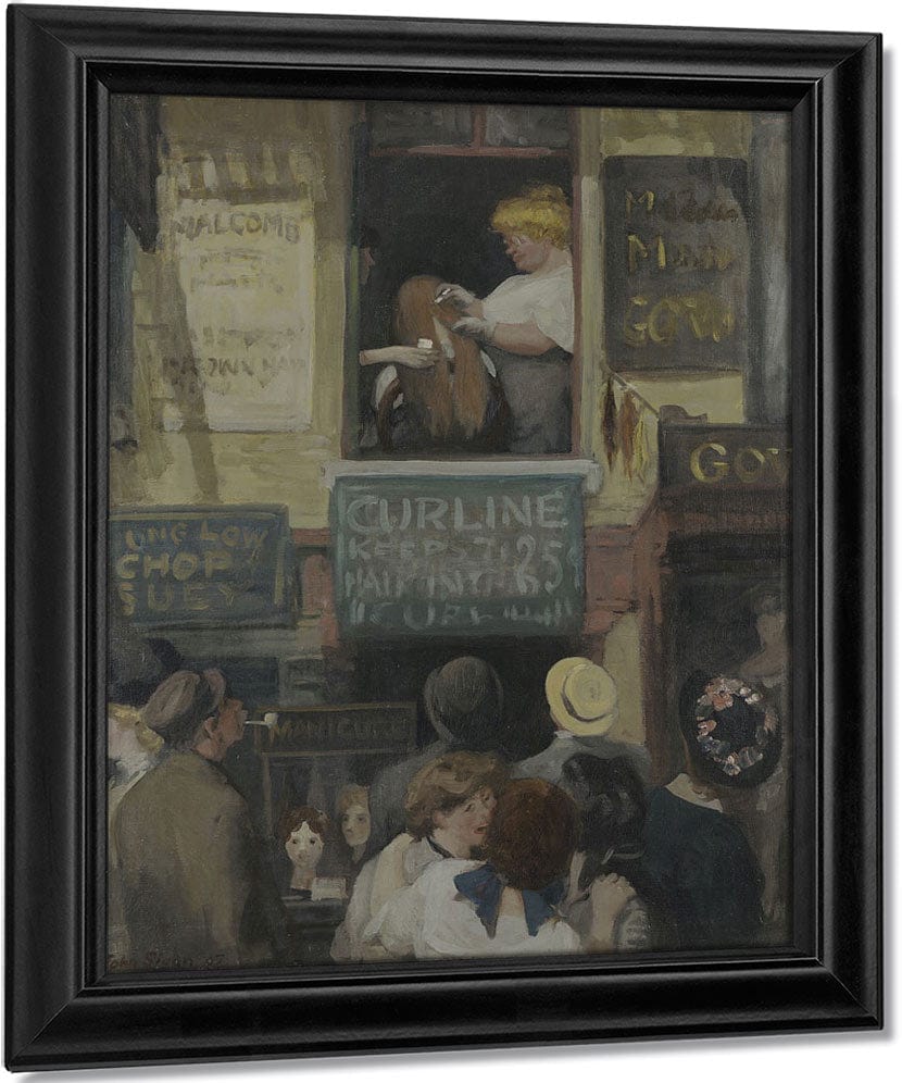 Hairdresser's Window By John Sloan Fine Art Print