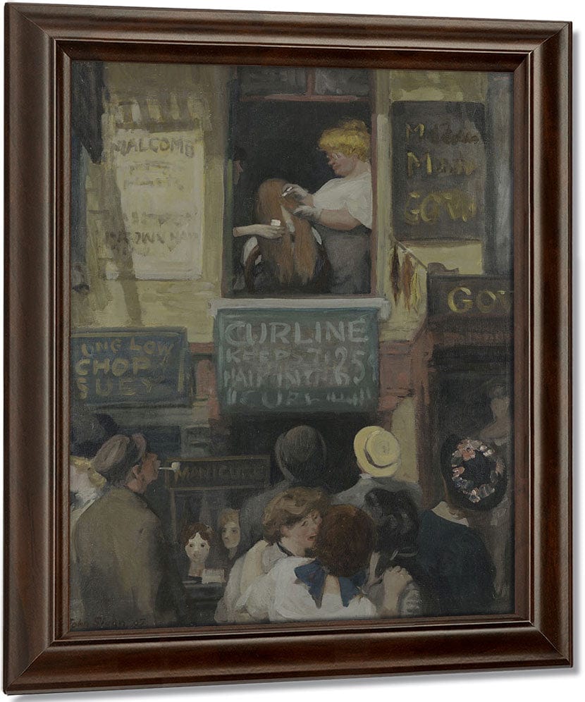Hairdresser's Window By John Sloan Fine Art Print
