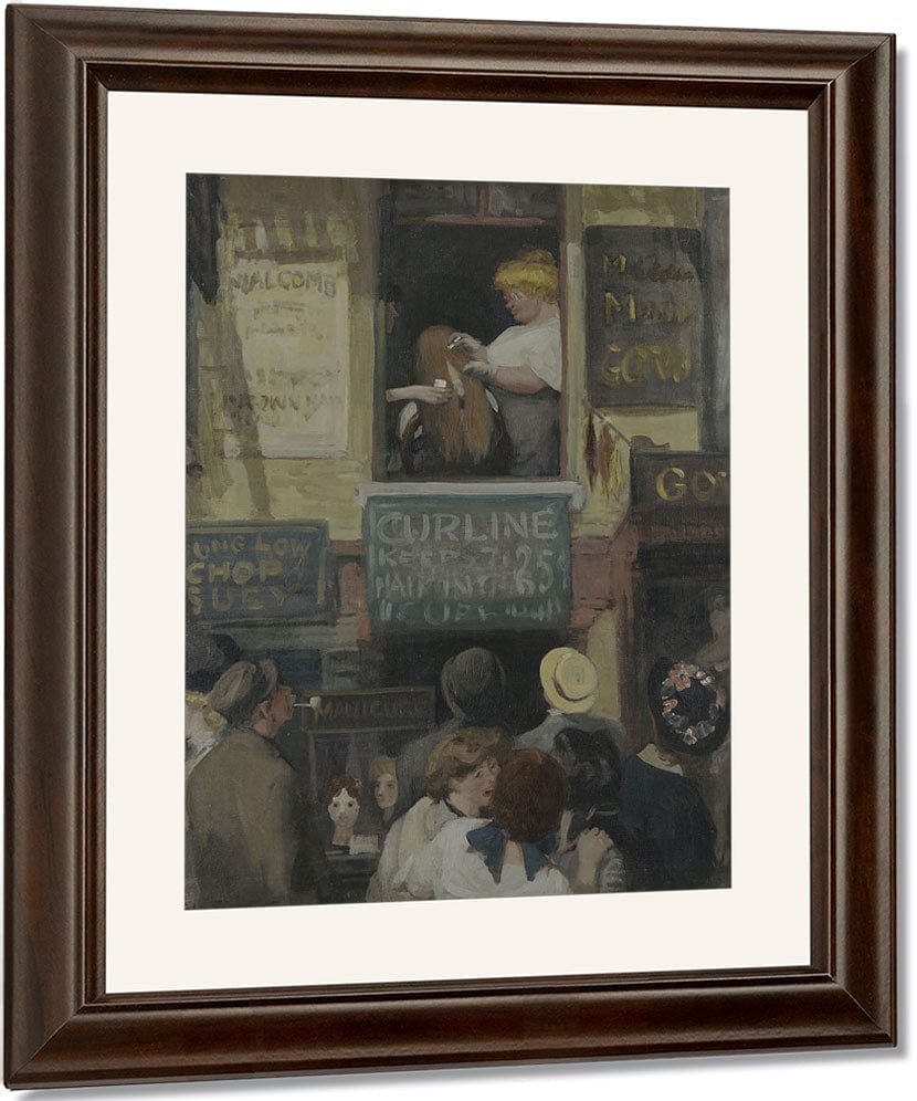 Hairdresser's Window By John Sloan Fine Art Print
