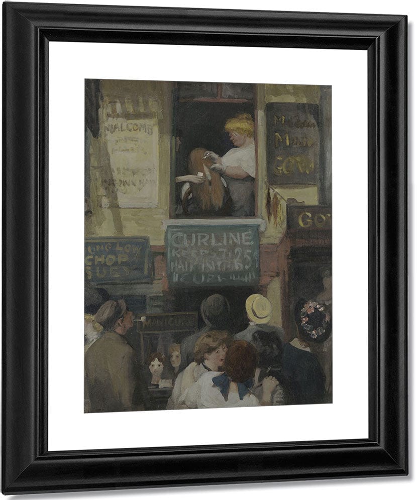 Hairdresser's Window By John Sloan Fine Art Print