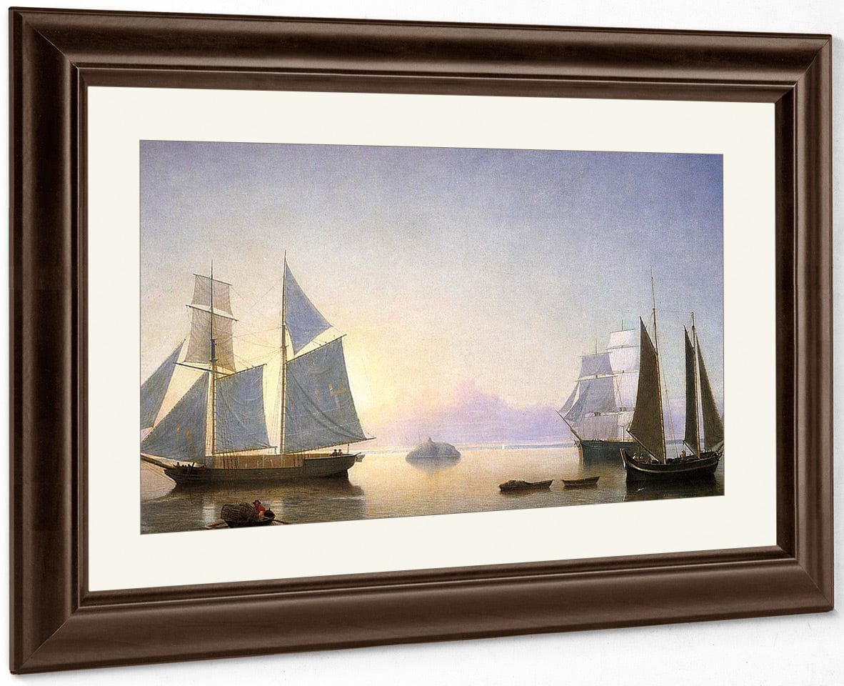 Halfway Rock By Fitz Henry Lane Fine Art Print