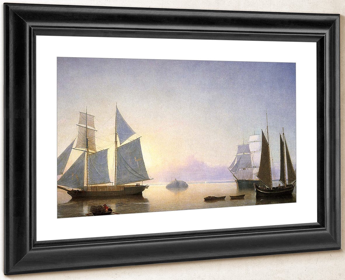 Halfway Rock By Fitz Henry Lane Fine Art Print