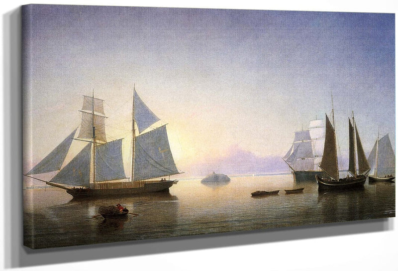 Halfway Rock By Fitz Henry Lane Fine Art Print