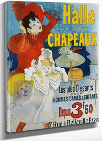 Halle Aux Chapeaux Poster By Jules Cheret Fine Art Print