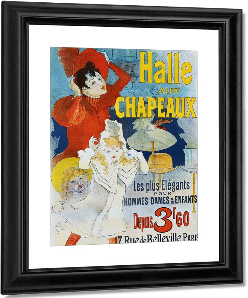 Halle Aux Chapeaux Poster By Jules Cheret Fine Art Print