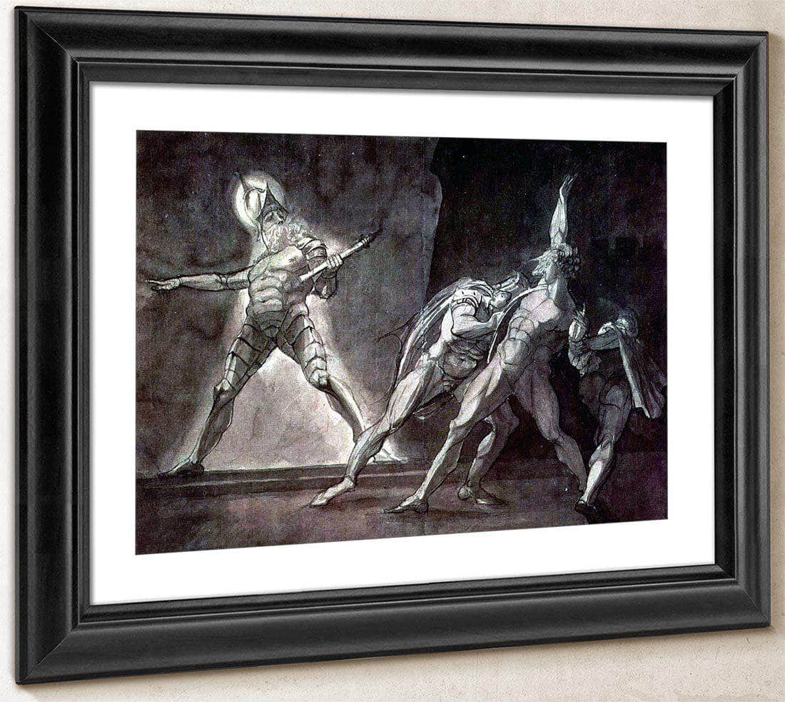 Hamlet And His Father's Ghost By Henry Fuseli Fine Art Print