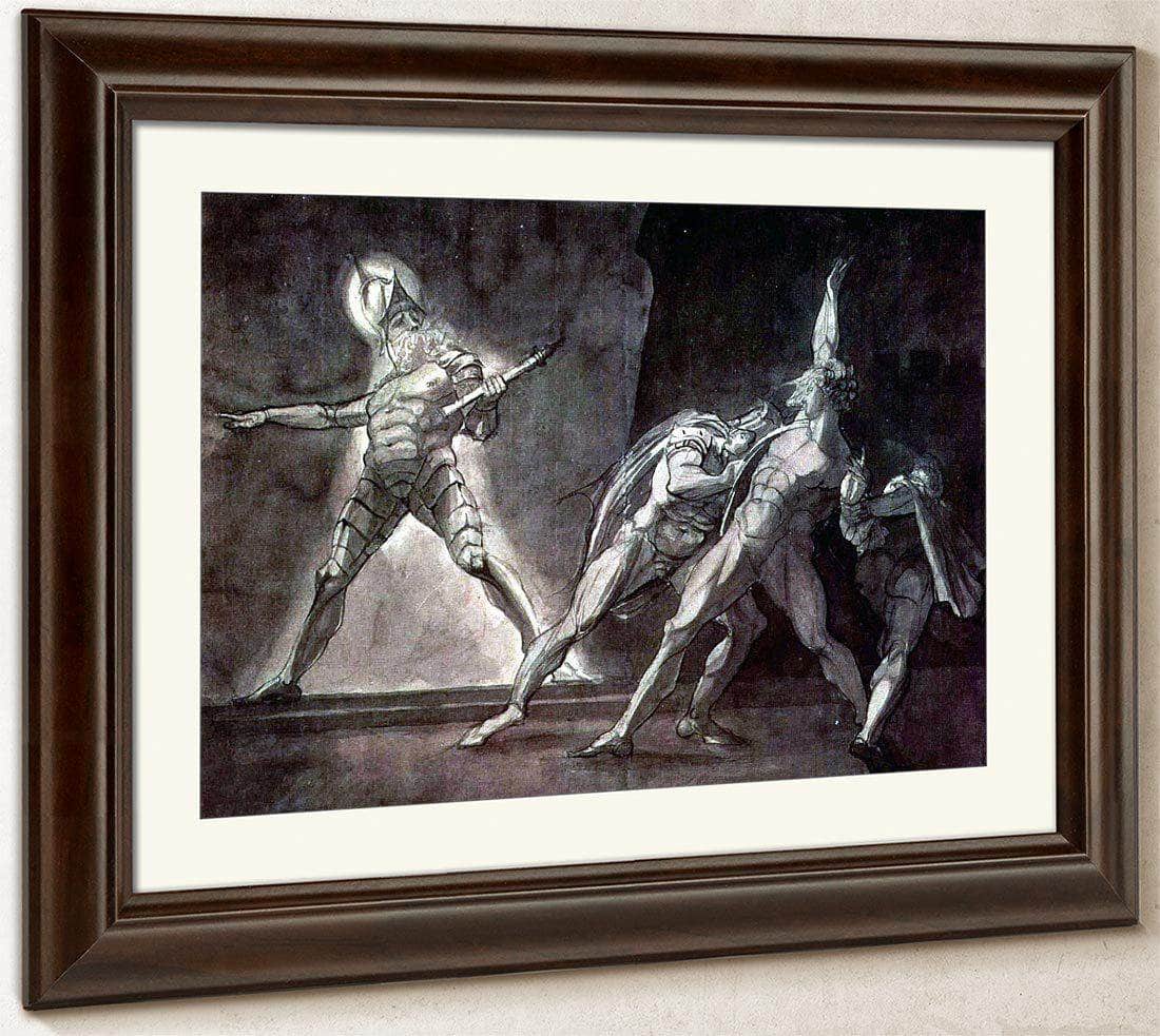 Hamlet And His Father's Ghost By Henry Fuseli Fine Art Print