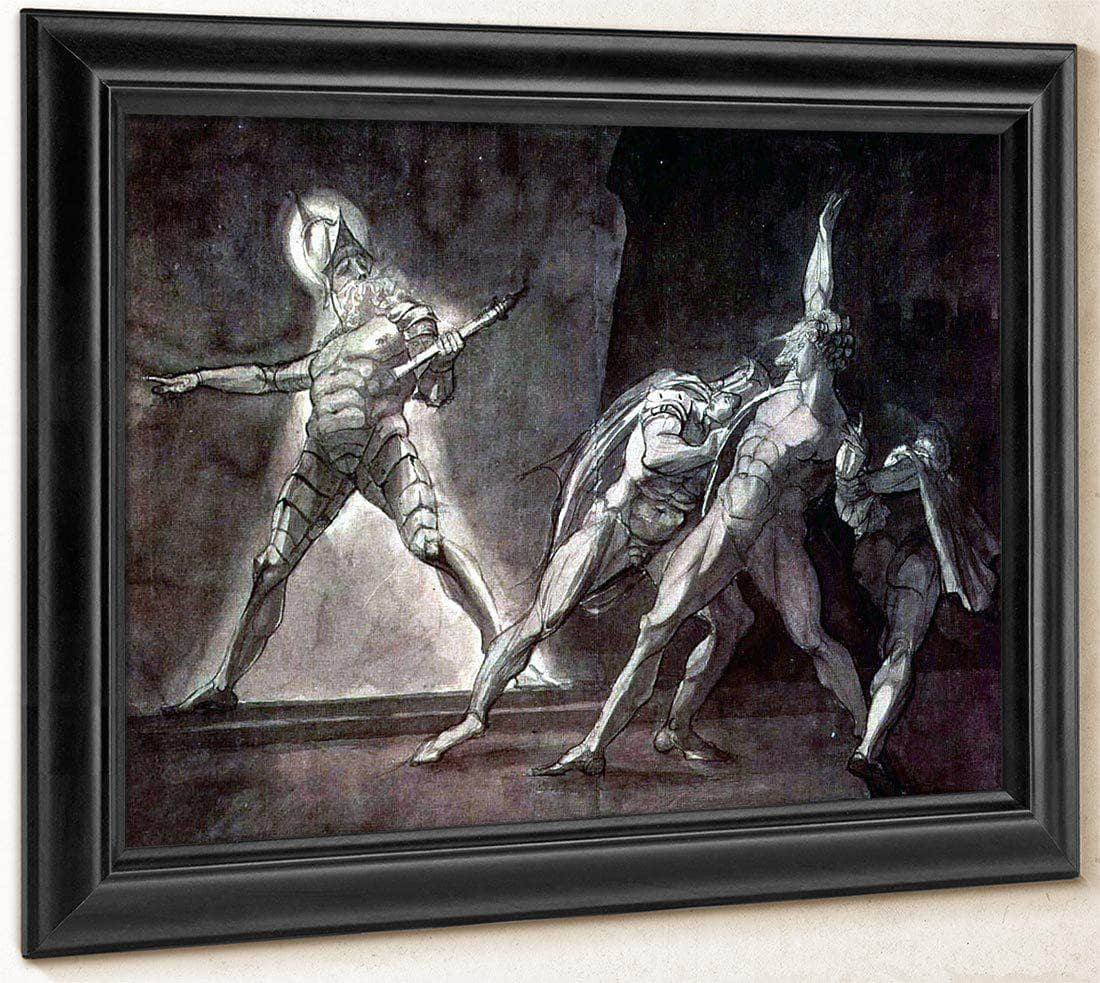 Hamlet And His Father's Ghost By Henry Fuseli Fine Art Print