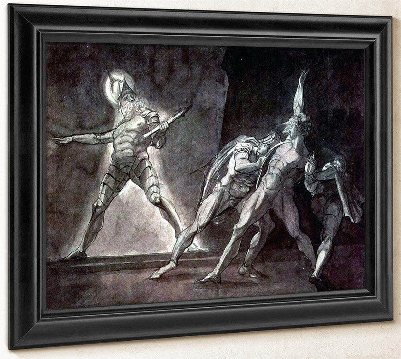 Hamlet And His Father's Ghost By Henry Fuseli Fine Art Print