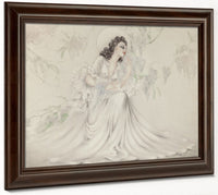 Hand With A Pearl From Le Vie Des Seines And Wisteria Two Works Circa 1940 By Louis Icart Fine Art Print