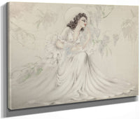 Hand With A Pearl From Le Vie Des Seines And Wisteria Two Works Circa 1940 By Louis Icart Fine Art Print