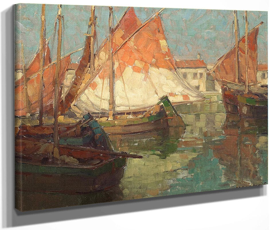 Harbor Of Golden Sails By Edgar Payne Fine Art Print