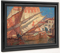 Harbor Of Golden Sails By Edgar Payne1 Fine Art Print