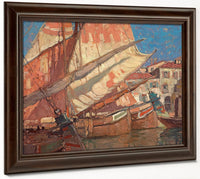 Harbor Of Golden Sails By Edgar Payne1 Fine Art Print