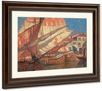 Harbor Of Golden Sails By Edgar Payne1 Fine Art Print