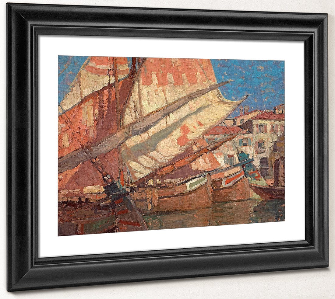 Harbor Of Golden Sails By Edgar Payne1 Fine Art Print