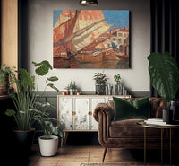 Harbor Of Golden Sails By Edgar Payne1 Fine Art Print