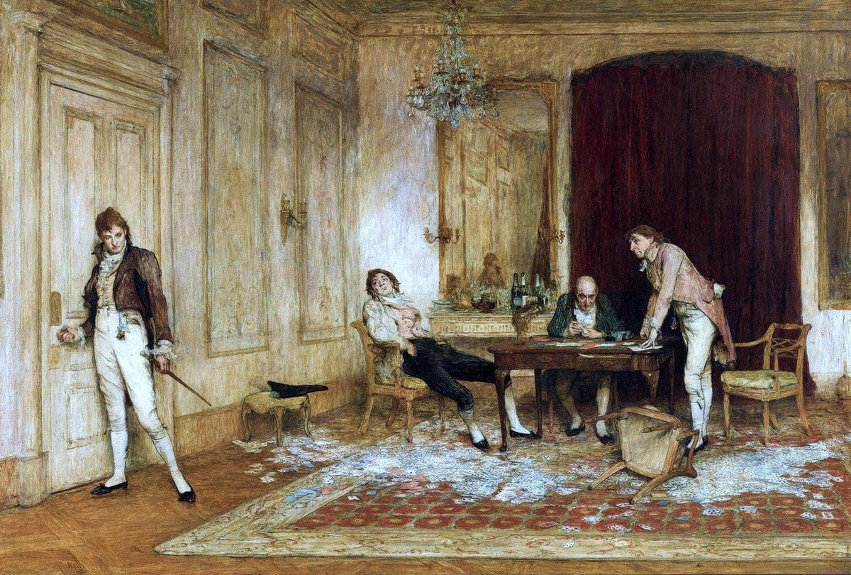 Hard Hit Painting Sir William Quiller Orchardson Canvas Art Fine Art Print