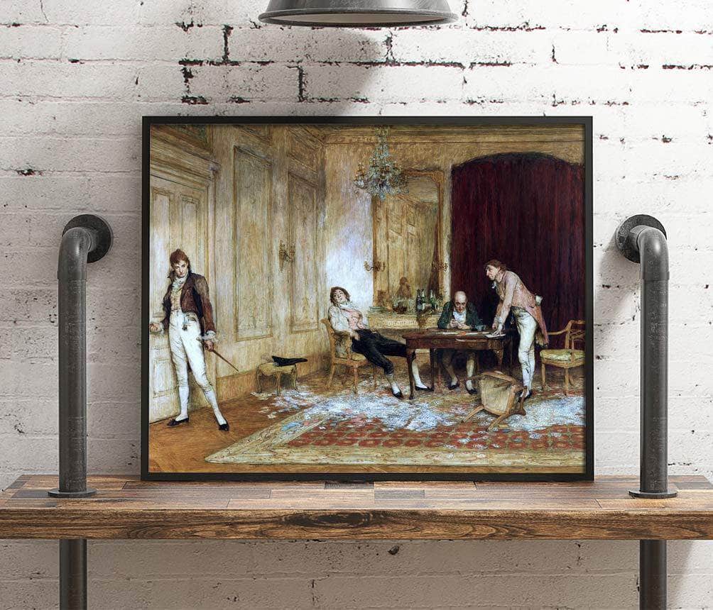 Hard Hit Painting Sir William Quiller Orchardson Canvas Art Fine Art Print
