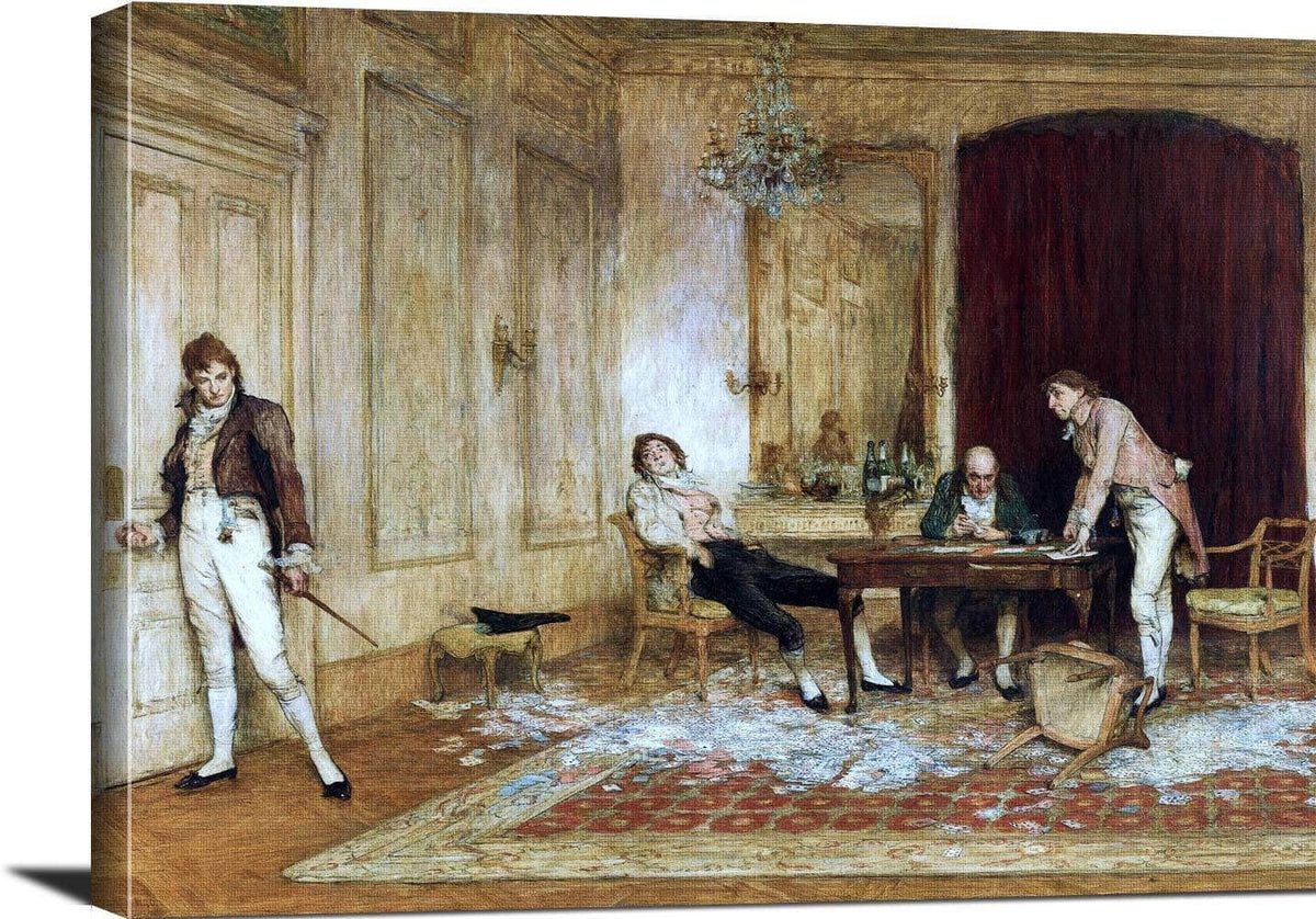 Hard Hit Painting Sir William Quiller Orchardson Canvas Art Fine Art Print