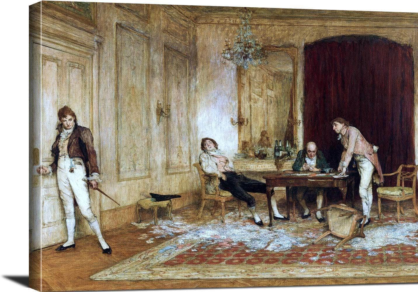 Hard Hit Painting Sir William Quiller Orchardson Canvas Art Fine Art Print