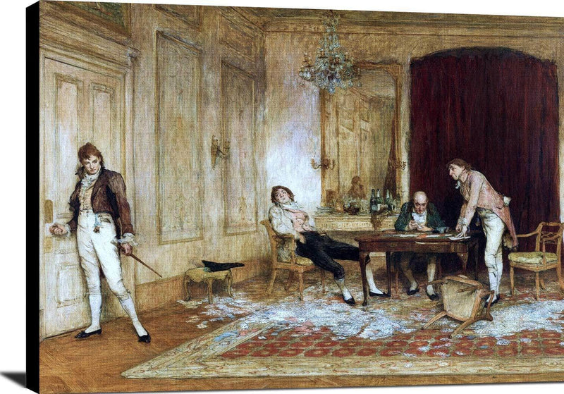 Hard Hit Painting Sir William Quiller Orchardson Canvas Art Fine Art Print