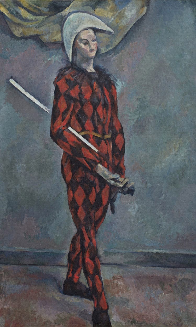 Harlequin By Paul Cezanne Fine Art Print